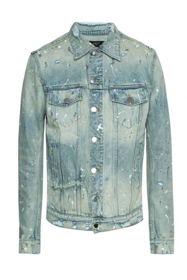 Amiri Paintsplatter denim jacket Men's Clothing Vitkac